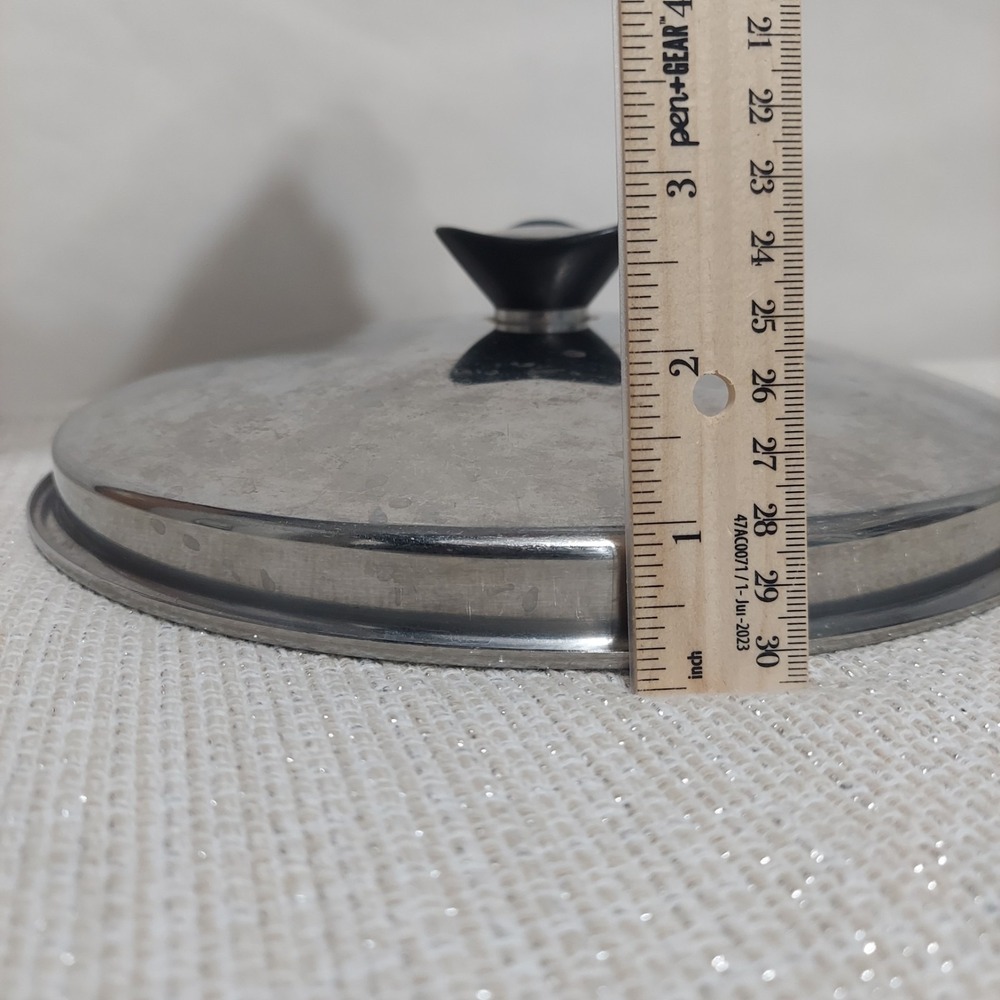 Vintage Regal Ware Stainless Steel Lid 9.5" For Frying‎ Pans - Picture 7 of 8